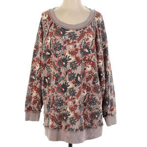 Free People Go On Get Floral Sweater